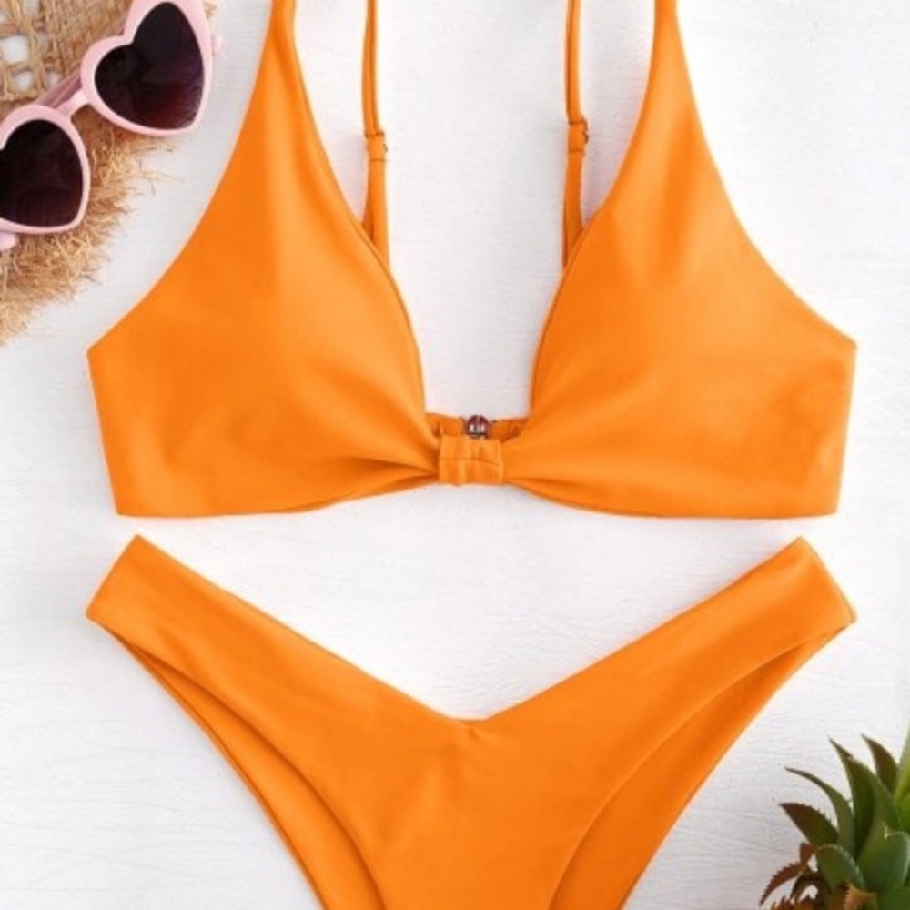 High Leg Knot Bikini Set